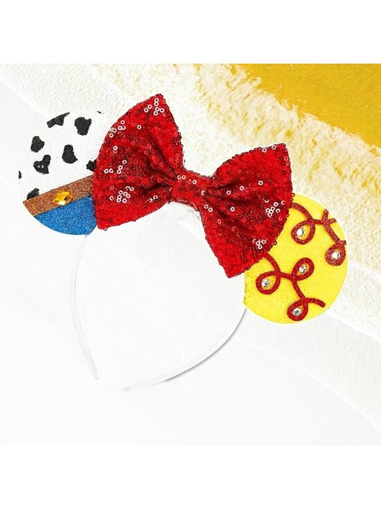 Kids Girls Red Yellow Mickey Mouse Costume Hair Headband for Cosplay main image 4